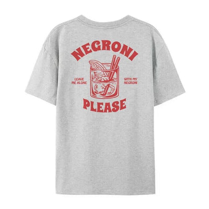 Negroni Please Graphic T-Shirts Vintage Streetwear Women Cut