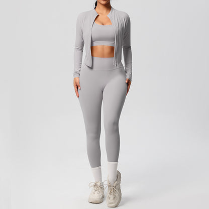 Outdoor Sports Tight-fitting Yoga Outfit Set