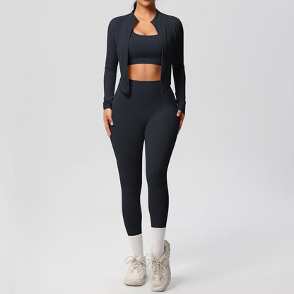 Outdoor Sports Tight-fitting Yoga Outfit Set