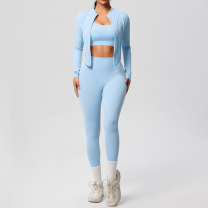 Outdoor Sports Tight-fitting Yoga Outfit Set