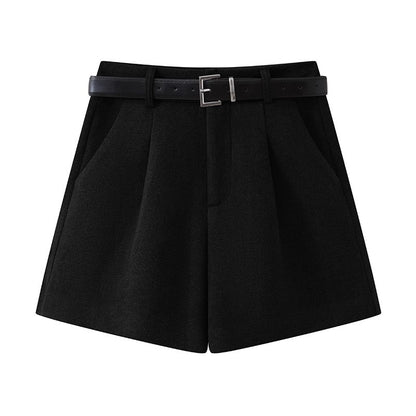 Fashionable Woolen Suit Shorts For Women