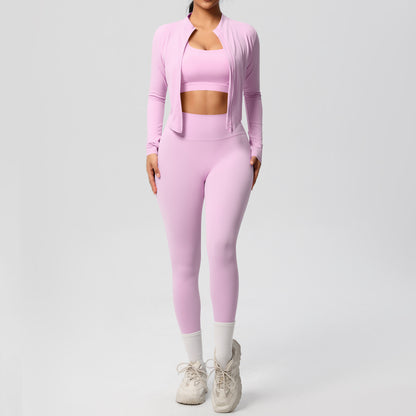 Outdoor Sports Tight-fitting Yoga Outfit Set