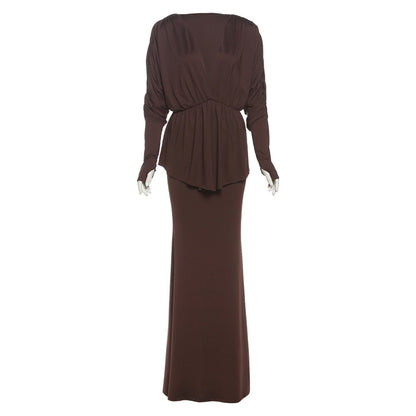 Stylish And Minimalist Long Set Womens Outfit