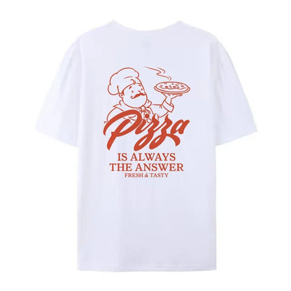 Women Retro Style Pizza Funny T-shirts