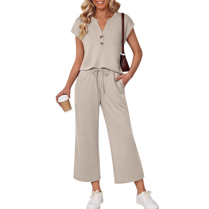 Casual Womens Two-piece Outfit Set