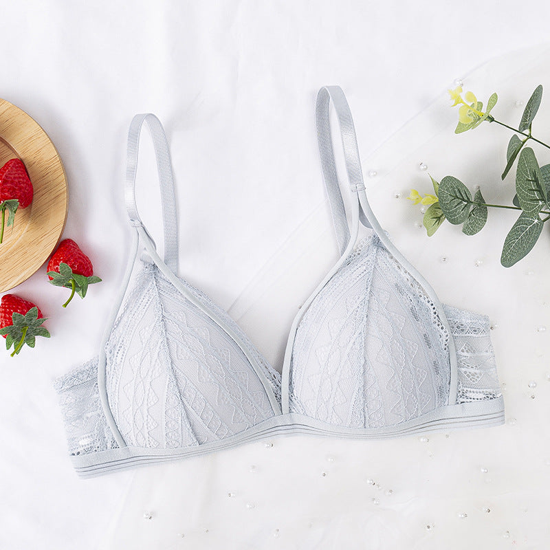 French Thin Section Gathered Lace Underwear Women